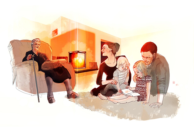 Illustration für Wärme – Biofire Schweiz AG (c) Biofire Schweiz AG